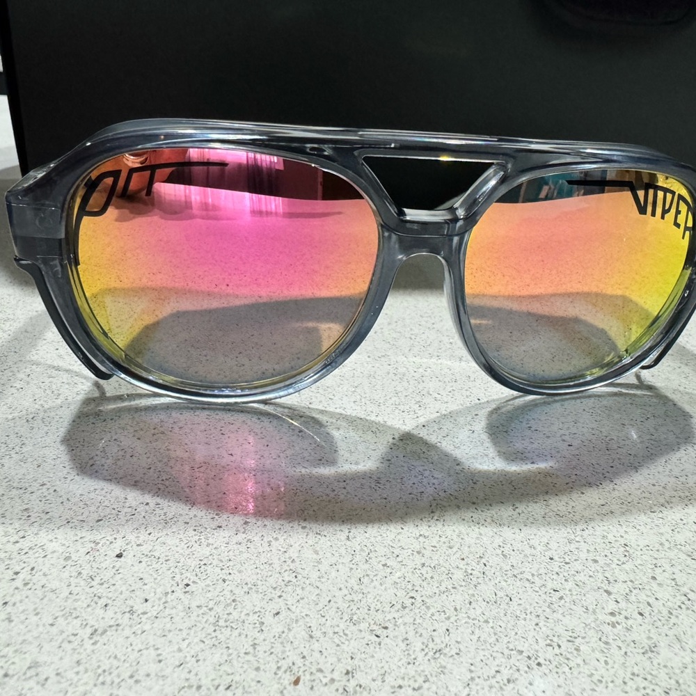 Crystal frame Pit Viper sunglasses